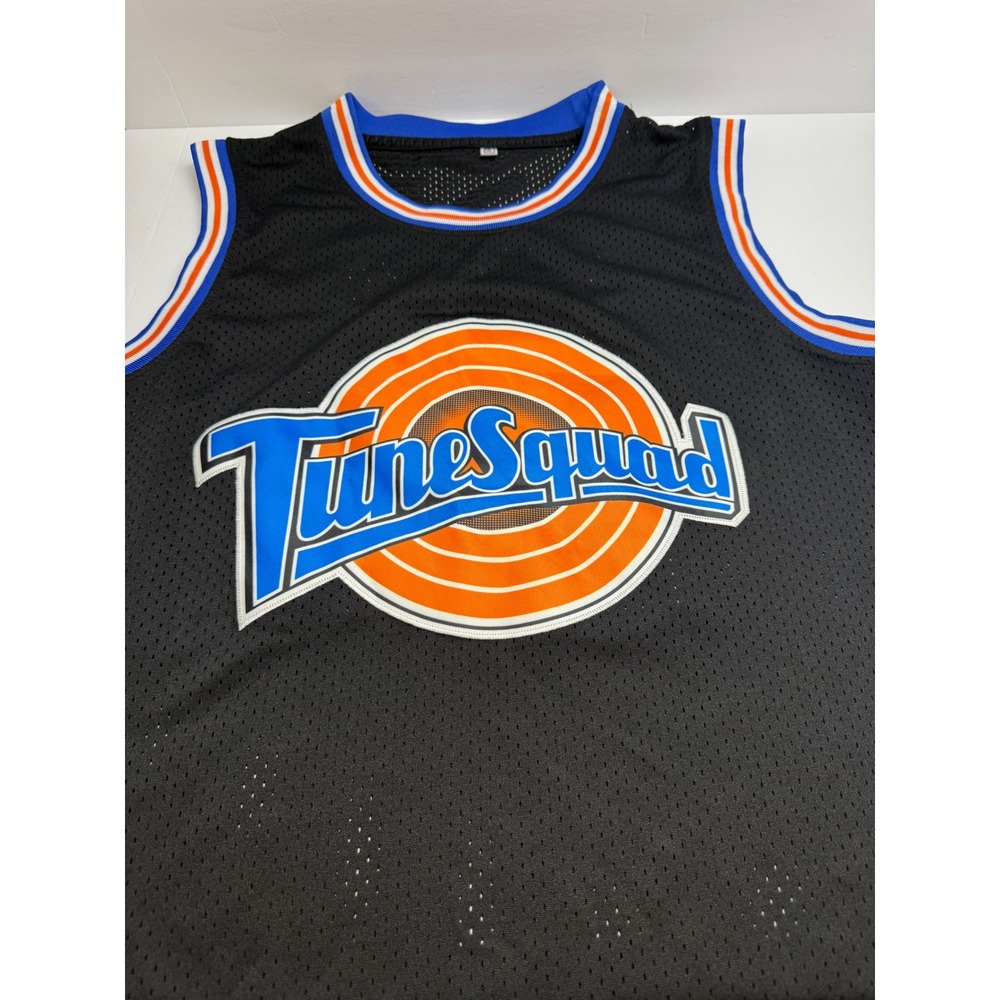 Space Jam Lola Bunny Tune Squad Basketball Jersey Black Orange Blue Size S